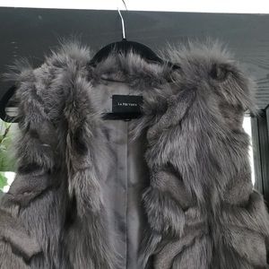 100% Blue fox fur vest